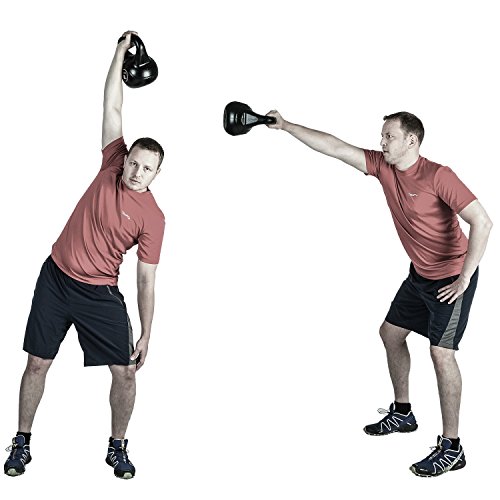 MOVIT® Kettlebell Kugelhantel mit bodenschonender Kunststoffummantelung, 15 VARIANTEN: 1 bis 24 kg - 7
