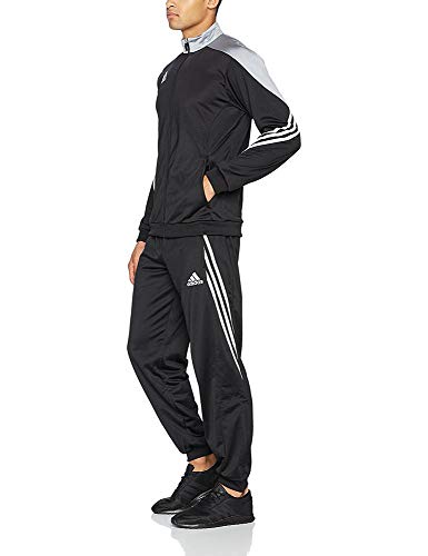 adidas Fußball bekleidung Sere14 Präsentations Trainingsanzug, schwarz/light grau/weiß, M, F49712 - 5