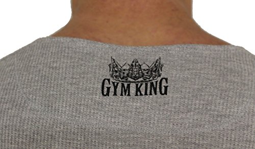 Gym King Long Shaped Longsleeve Bodybuilding Pullover Warm Up Top (M) - 4